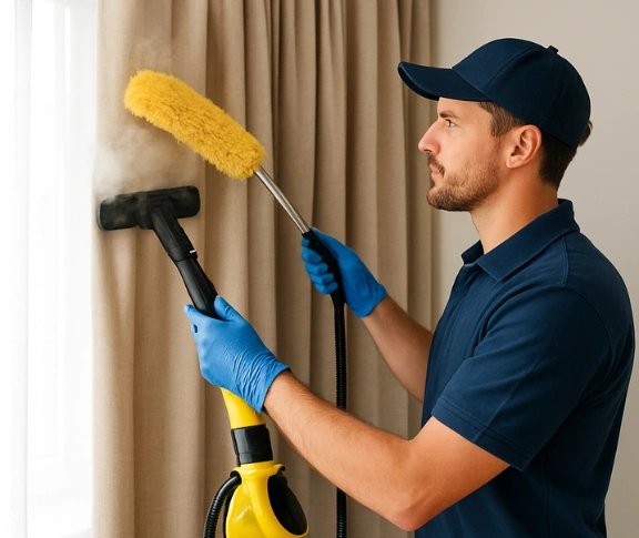 Trusted drapes cleaning technician Matty Curtain Cleaning west-ipswich QLD