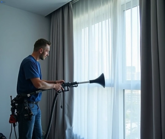 Professional drapes cleaning process tools Matty Curtain Cleaning west-ipswich